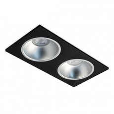 Точечный светильник с металлическими плафонами серого цвета RAUMBERG Dip2BkAlu