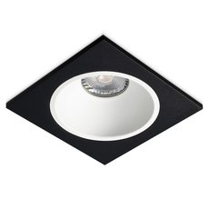 Точечный светильник с арматурой чёрного цвета, плафонами белого цвета RAUMBERG Dip1BkWh