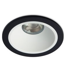Точечный светильник с арматурой чёрного цвета, плафонами белого цвета RAUMBERG DipRBkWh