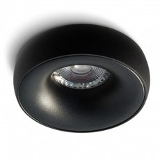 Точечный светильник с арматурой чёрного цвета, плафонами чёрного цвета RAUMBERG TerraBkRingBk