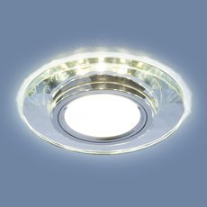 Точечный светильник с арматурой хрома цвета, плафонами прозрачного цвета Elektrostandard 2228 MR16 SL зеркальный/серебро (8150 MR16 SL)
