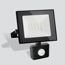 Светильник для уличного освещения с плафонами прозрачного цвета Elektrostandard Прожектор Elementary (с датчиком) 021 FL LED 10W 6500K IP44