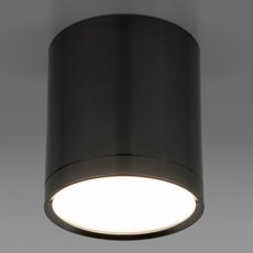Точечный светильник с металлическими плафонами чёрного цвета Elektrostandard DLR024 6W 4200K Черный жемчуг
