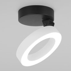 Точечный светильник с арматурой чёрного цвета, металлическими плафонами Elektrostandard Spila белый 12W 4200К (25105/LED)