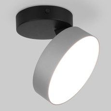 Точечный светильник с арматурой чёрного цвета Elektrostandard Pila серебро 12W 4200К (25135/LED)