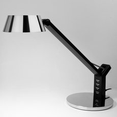 Настольная лампа с пластиковыми плафонами Eurosvet 80426/1 черный/серебро