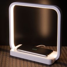 Настольная лампа с арматурой белого цвета, металлическими плафонами Eurosvet 80502/1 белый