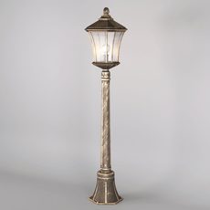 Светильник для уличного освещения с арматурой коричневого цвета Elektrostandard Virgo F черное золото (GLXT-1450F)