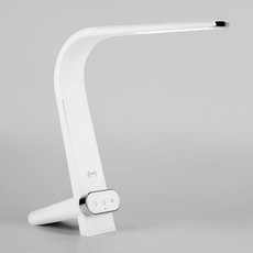 Настольная лампа с арматурой белого цвета, пластиковыми плафонами Eurosvet 80427/1 белый