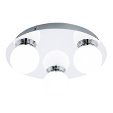 Светильник для ванной комнаты с арматурой хрома цвета, плафонами белого цвета Eglo 94629