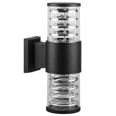 Светильник для уличного освещения с арматурой чёрного цвета, плафонами прозрачного цвета Feron 06298