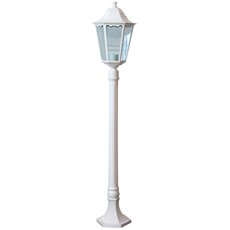 Светильник для уличного освещения с арматурой белого цвета, плафонами прозрачного цвета Feron 11075