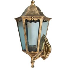 Светильник для уличного освещения с арматурой коричневого цвета, плафонами прозрачного цвета Feron 11135