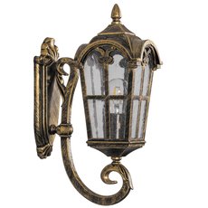 Светильник для уличного освещения с арматурой коричневого цвета, стеклянными плафонами Feron 11294