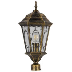 Светильник для уличного освещения с арматурой коричневого цвета, стеклянными плафонами Feron 11321