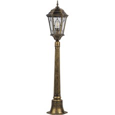 Светильник для уличного освещения с арматурой коричневого цвета, плафонами прозрачного цвета Feron 11323