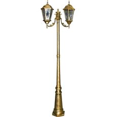 Светильник для уличного освещения с арматурой коричневого цвета, стеклянными плафонами Feron 11325