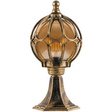 Светильник для уличного освещения с арматурой коричневого цвета, стеклянными плафонами Feron 11364