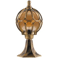 Светильник для уличного освещения с арматурой коричневого цвета, стеклянными плафонами Feron 11365