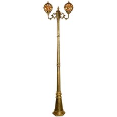 Светильник для уличного освещения с арматурой коричневого цвета, стеклянными плафонами Feron 11384