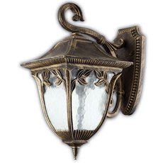 Светильник для уличного освещения с арматурой коричневого цвета, стеклянными плафонами Feron 11484