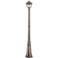 Светильник для уличного освещения с арматурой коричневого цвета, стеклянными плафонами Feron 11493