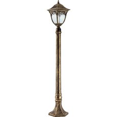 Светильник для уличного освещения с арматурой коричневого цвета, стеклянными плафонами Feron 11602