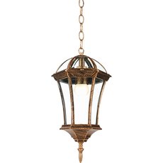 Светильник для уличного освещения с арматурой коричневого цвета, стеклянными плафонами Feron 11618