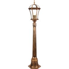 Светильник для уличного освещения с арматурой коричневого цвета, стеклянными плафонами Feron 11619
