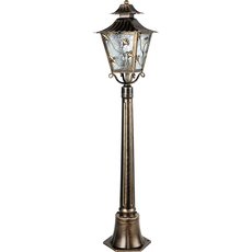 Светильник для уличного освещения с арматурой коричневого цвета, стеклянными плафонами Feron 11645