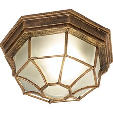 Светильник для уличного освещения с арматурой коричневого цвета, стеклянными плафонами Feron 11651