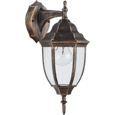 Светильник для уличного освещения с арматурой коричневого цвета, стеклянными плафонами Feron 11894