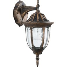 Светильник для уличного освещения с арматурой коричневого цвета, стеклянными плафонами Feron 11898