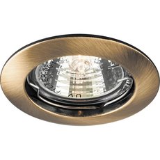 Точечный светильник с арматурой бронзы цвета, плафонами бронзы цвета Feron 15210