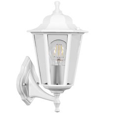 Светильник для уличного освещения с арматурой белого цвета, стеклянными плафонами Feron 32268