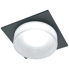 Точечный светильник с арматурой чёрного цвета, плафонами белого цвета Feron 41137