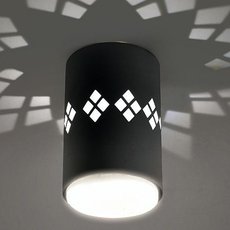 Точечный светильник с металлическими плафонами чёрного цвета Feron 41456