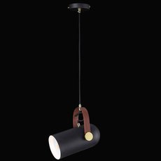 Светильник с арматурой чёрного цвета, плафонами чёрного цвета Natali Kovaltseva LOFT LUX 77033-1P BLACK