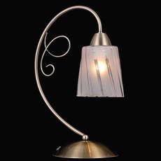 Настольная лампа с арматурой бронзы цвета, стеклянными плафонами Natali Kovaltseva 75047/1T ANTIQUE