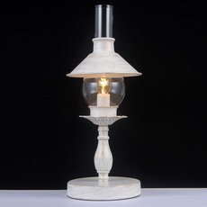 Настольная лампа с стеклянными плафонами Natali Kovaltseva ALABARDA 75052/1T IVORY
