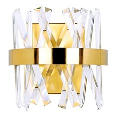 Бра с арматурой золотого цвета, плафонами прозрачного цвета Natali Kovaltseva LED LAMPS 81102/1W