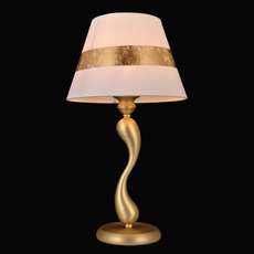Настольная лампа с арматурой золотого цвета, плафонами белого цвета Natali Kovaltseva 75004/1T GOLD