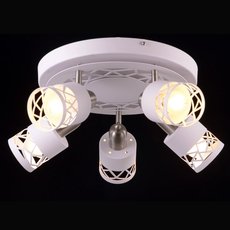 Светильник с металлическими плафонами белого цвета Natali Kovaltseva ESSEN 81044-5C STAIN GRAY