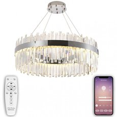 Светильник с хрустальными плафонами прозрачного цвета Natali Kovaltseva LED LAMPS 81273