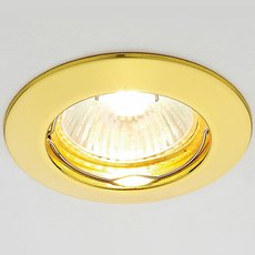 Точечный светильник с арматурой золотого цвета, металлическими плафонами Ambrella Light 863A GD