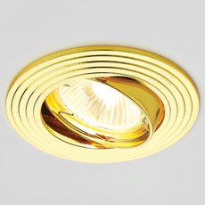 Точечный светильник с арматурой золотого цвета, металлическими плафонами Ambrella Light 733 GD