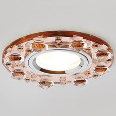 Точечный светильник с плафонами коричневого цвета Ambrella Light K225 BR