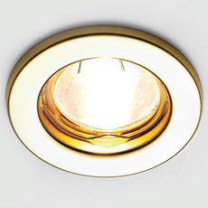 Точечный светильник с арматурой золотого цвета, металлическими плафонами Ambrella Light FT9210 GD
