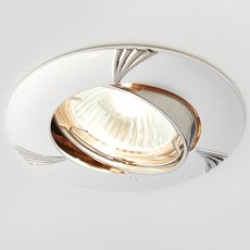 Точечный светильник с арматурой никеля цвета Ambrella Light 633 PS/N