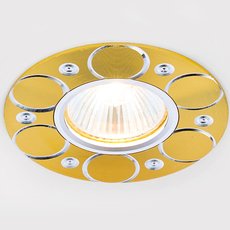Точечный светильник с металлическими плафонами Ambrella Light A808 AL/G